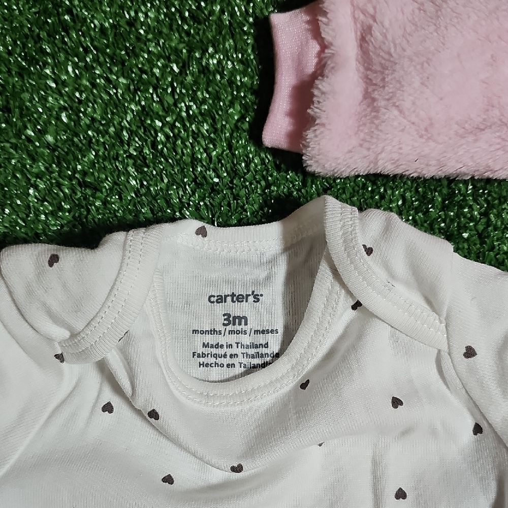 Carter's Pink Fleece Hoodie - Picture 7 of 11